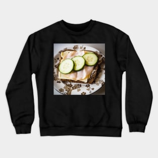 Bread with Cucumber, Turkey and Cheese Crewneck Sweatshirt